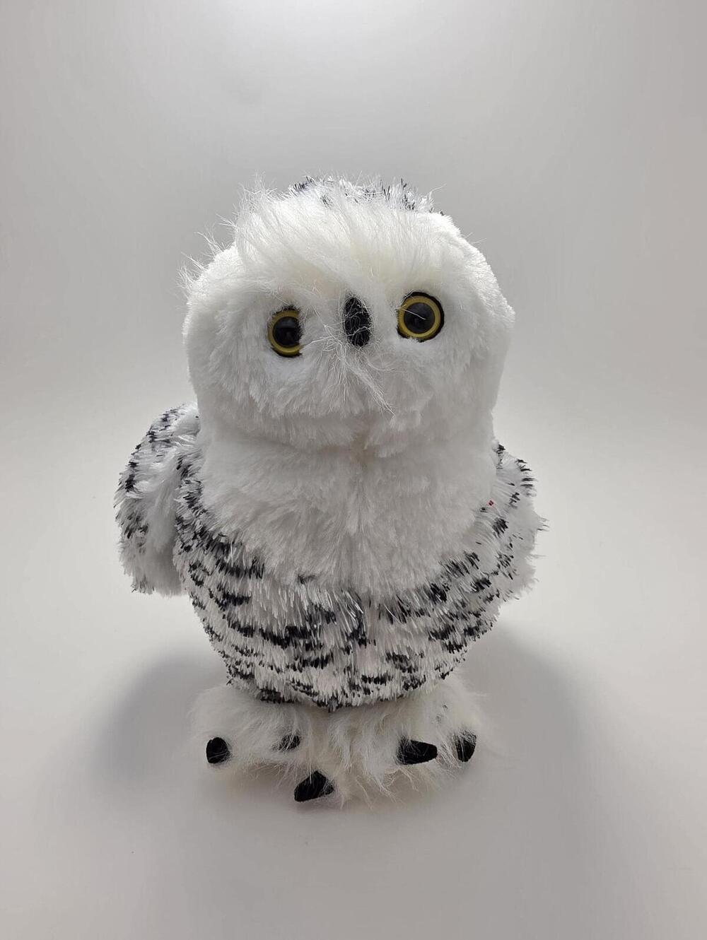 Vintage Webkinz "Snowy Owl" with No Tag, Ganz Plush (9 inch)